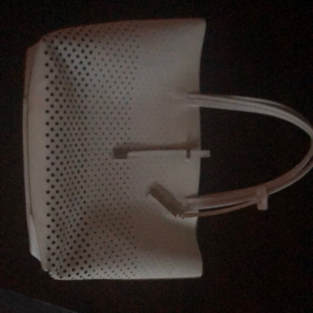 Winter-White Vince Camuto leather bag.